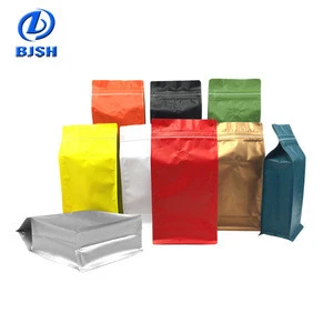 Laminated Material Aluminum Foil Lined Custom Color Printing Food Packaging Coffee Bag