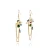 Import LANFLORA handmade 18K  gold copper alloy earrings flowers from China
