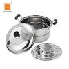 Large aluminum cooking pot handles double boiler pot