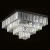 Import Large black square chandeliers pendant light modern k9 crystals hanging chandeliers pendant light from China
