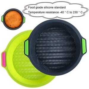 Large Round Silicone Cake Mold Non-stick Baking Pan Muffin Cake Pan 3D Silicone Baking Dish Bread Mold Cake Form Bakeware