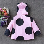 Latest Pink Sweet Baby Girl Windproof Rain Jacket
