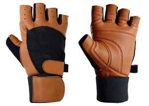 Leather fitness gloves /Workout Grip Fitness Cross fit Gloves WOD GYM