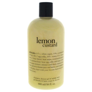 Lemon Custard Shampoo, Shower Gel &amp; Bubble Bath by Philosophy for Women - 4 oz Bath &amp; Shower Gel