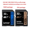Lexar Professional SD Memory Card  64GB 16G 32GB 256GB 512GB 128GB SD Card SD633X U3 4K V30 C10 For video Camera