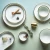 Import light ceramic plates, White Gold Rim Ceramic Plate, Custom Ceramic Dishes Plate from China