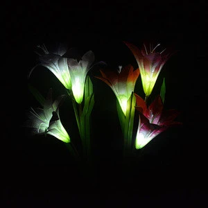 Lily LED Solar Lantern Lawn Lights