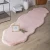 Import Living room anti slip fur rug polyester rabbit fur rug from China