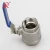 Import Low price female sanitary thread end ball valve parts stainless steel 2pc 1.5 inch ball valve with lock from China
