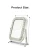 Import Luxury Funky Diamond LED lighted Hollywood Vanity Bathroom Wallmount Makeup Mirror with Touch Dimmer Lights from China