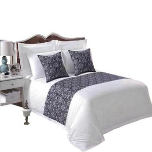 luxury hotel bedding 100% cotton bedsheet / bed sheets bedding set