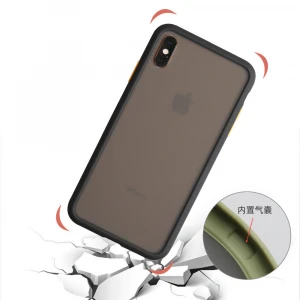 Luxury Matte cases Plastic + Silicone bumper waterproof mobile phone bags &amp; cases for samsung a50 a40 a10