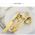 Import Luxury Royal Gold Plated Used Restaurant Cutlery 18/8 High End Stainless Steel Metal Golden Black Flatware Sets for Wedding from China