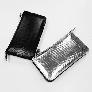 Luxury Silver  Leather Ladies clutch bag Evening bag