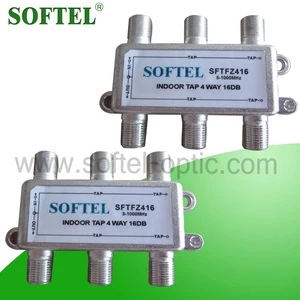 Made in China 5-1000/2400Mhz indoor 4 way TV splitter tap