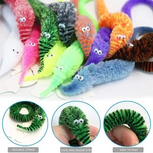 Magic Worm Toys Wiggly Fuzzy Worms Invisible Worm on a String Party Favors for Kids