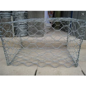 Malaysia Export Quality Gabion Box Basket Mattress 6cm*8cm stone box galvanized weaving