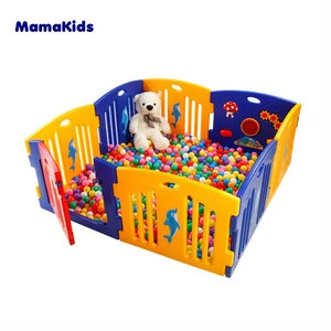 Mamakids H0805B Indoor Outdoor 8 Panel Safety foldable plastic baby playpen