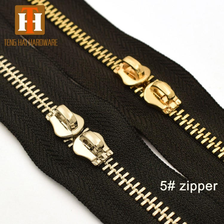 Manufacturer 5# metal bag zipper for handbag