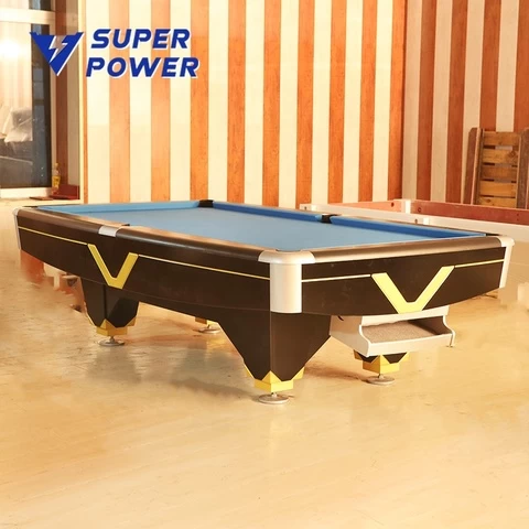 Manufacturer cheap 8ft 9ft billiard pool table with imported fireproof board for game play