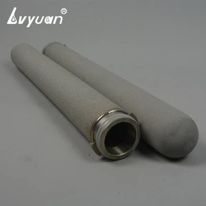 Manufacturer supply industrial stainless steel sintering titanium powder filter with 5 micron