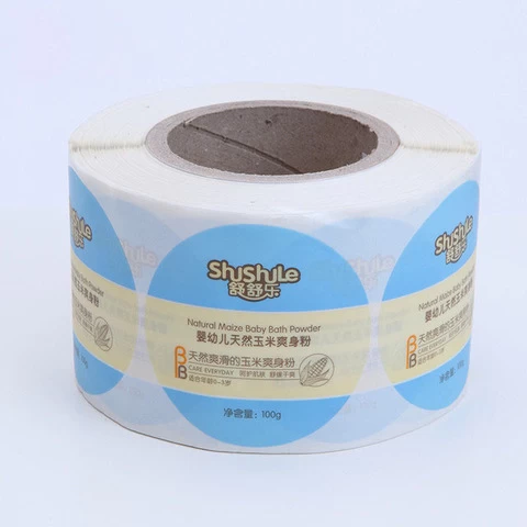 Manufacturers Custom Private Brand Name Printing Logo Adhesive Round Label Stickers for Bottle Packaging