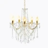 Marie Therese gold 5 way gothica fleish style crystal chandelie light