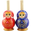 Matryoshka toothpick holder, wooden toothpick container, mix of colors, AZ01vz