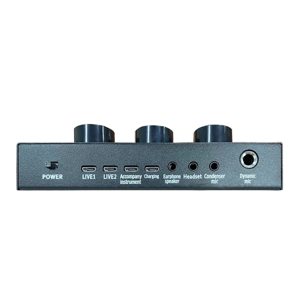 Metal audio interface live voice changer device 24 input sound card