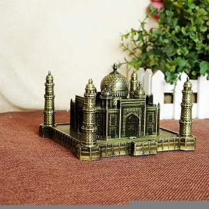 Metal Crafts Creative Indian Souvenir Famous Building Taj Mahal Model Tourist Gifts