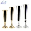 metal gold silver tall large floor flower vase for wedding table centerpieces