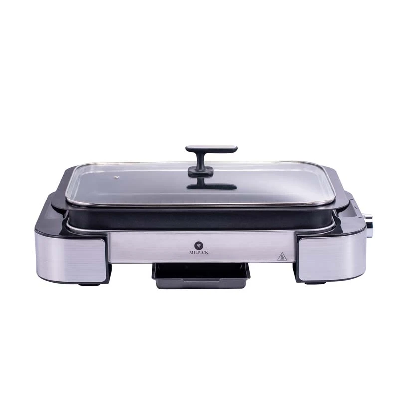 Milpick appliances home bbq electric countertop griddle flat fryer bbq grill indoor