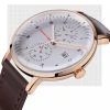 MINI FOCUS MF0052G Fashion Leather Men Quartz Watches Reloj De Hombre Chronograph Waterproof Wrist Watches for Men