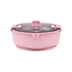 Mini Kettle Travel Outdoor Portable Skillet Food Grade Silicone Collapsible fold Electric Hot soup Pot