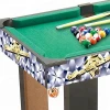 mini wooden long legs mdf billiard pool table with box