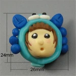 Mixed Colors Cute Animal Design Fimo Polymer Clay Charms Jewelry Findings Making DIY Crafts