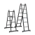Import Mobile Safety Aluminum Alloy Two Fold Black Multifunctional Ladder from China