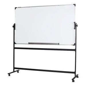 Mobile Whiteboard 36x 24 double sided dry erase board magnetic rolling stand aluminum frame classroom Whiteboard on Wheels