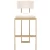 Import Modern Brushed Brass Gold Stainless Steel Bar Stool Back handle High Counter Chair For Bar Hotel Home from China