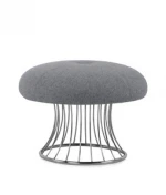 Modern Casual Ottoman Chair for Living Room Hotel Home Furniture Metal Frame