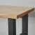 Import modern extendable steel frame table wood computer desk from China