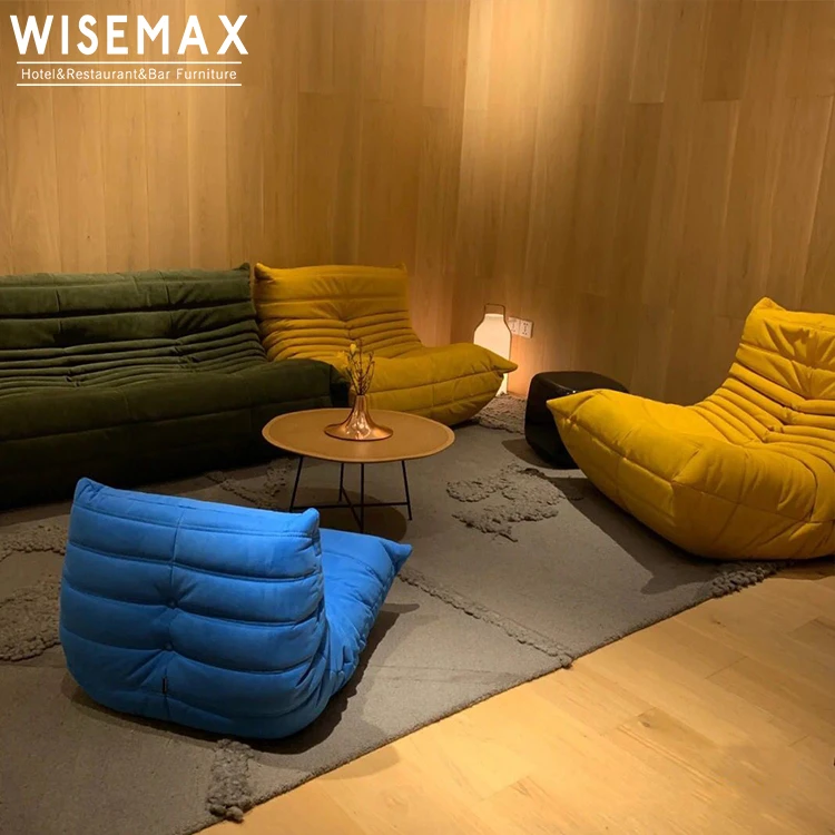 Modern home furniture LigneRoset Togo fabric sofa Nordic living room couch light luxury leather sponge sofa