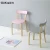 Import Modern Luxury Colorful Pink Orange Gray Restaurant Wood Dining Chair from China