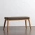 Import Modern outdoor&amp;indoor long wooden bench with soft cushion from China