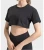 Import Modest custom gym sport wear t shirt gym wears custom crop tops for women from China