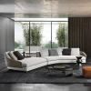 modular lobby grey sectional corner round sofa set modern fabric material designs living room modern sofas