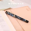 MoonMan-M600 fountain pen German SCHMIDT two-color gold-plated nib color resin adult student business writing practice gift pen