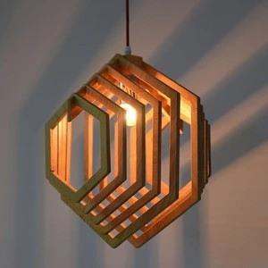 Most popular creative Solid wood Manual creation Pendant Light