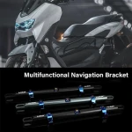 Motorcycle Accessories Navigation Bracket Holder GPS Mobile Phone Holder Crossbar  CNC Balance Bar For YAMAHA NMAX155 NMAX 155