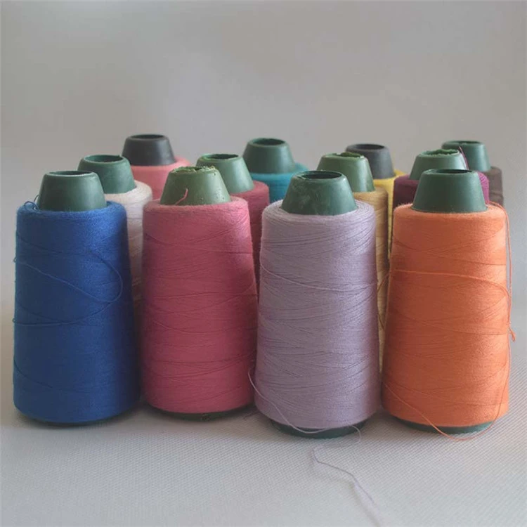 Multi-color high tenacity weaving cotton thread industrial sewing thread